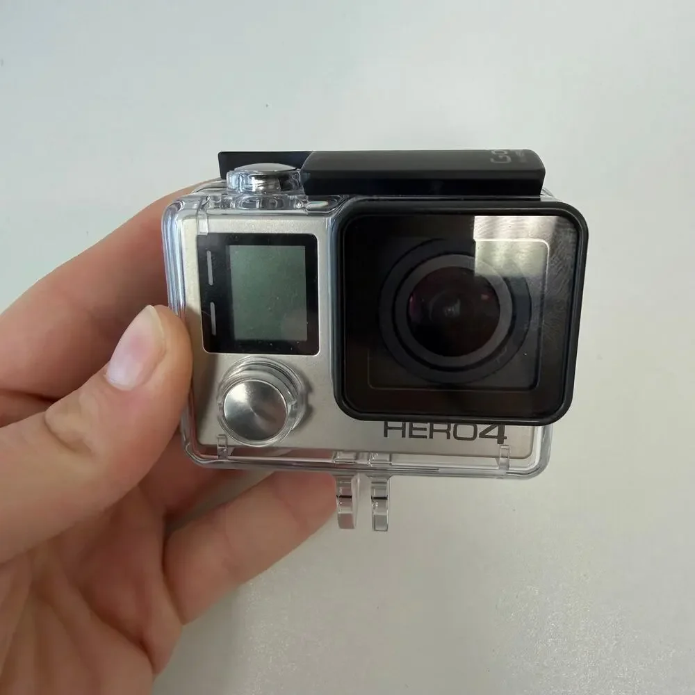 GoPro Hero 4 Camera with Case, Battery, 2 SD Cards in Original Box Bundle TESTED